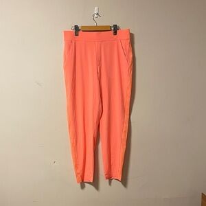 Athleta Brooklyn Ankle Travel Pants Coral Pink Size 12